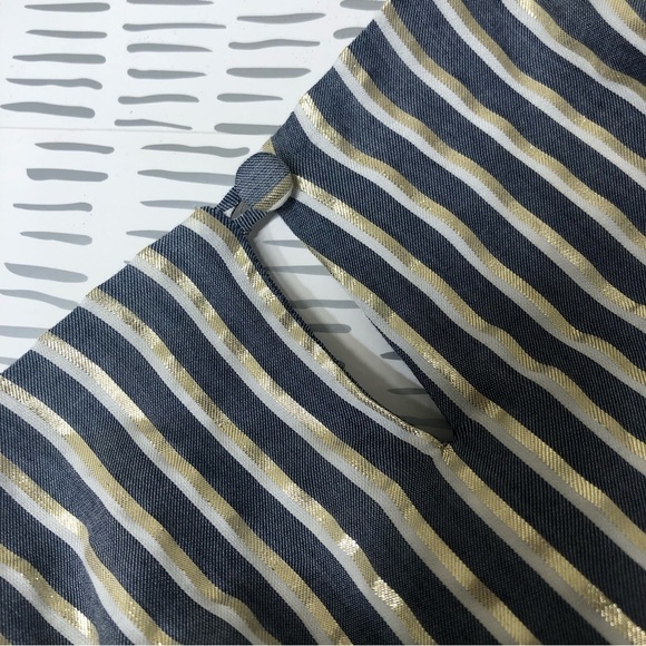Antropology Eva Franco blouse with gold stripes - Picture 8 of 14